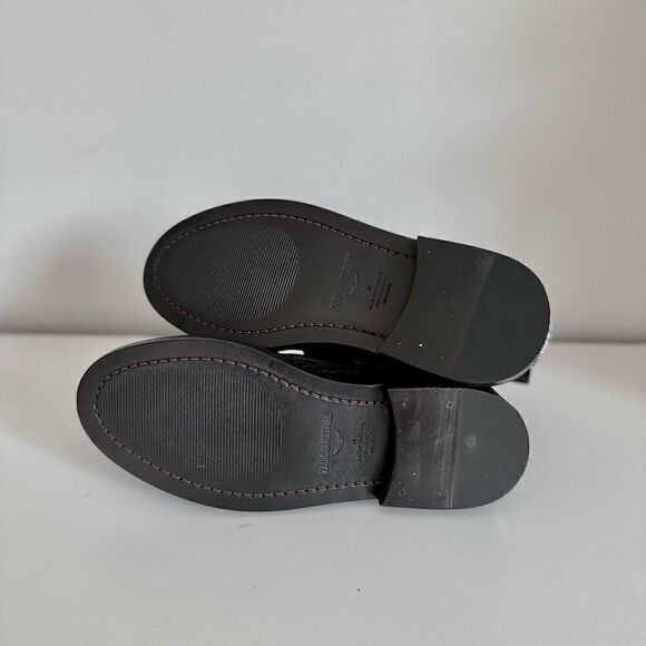 ⭕️ Zadig & Voltaire Black Velvet Printed Chelsea Boots Size 9 39 NEW - Picture 9 of 9